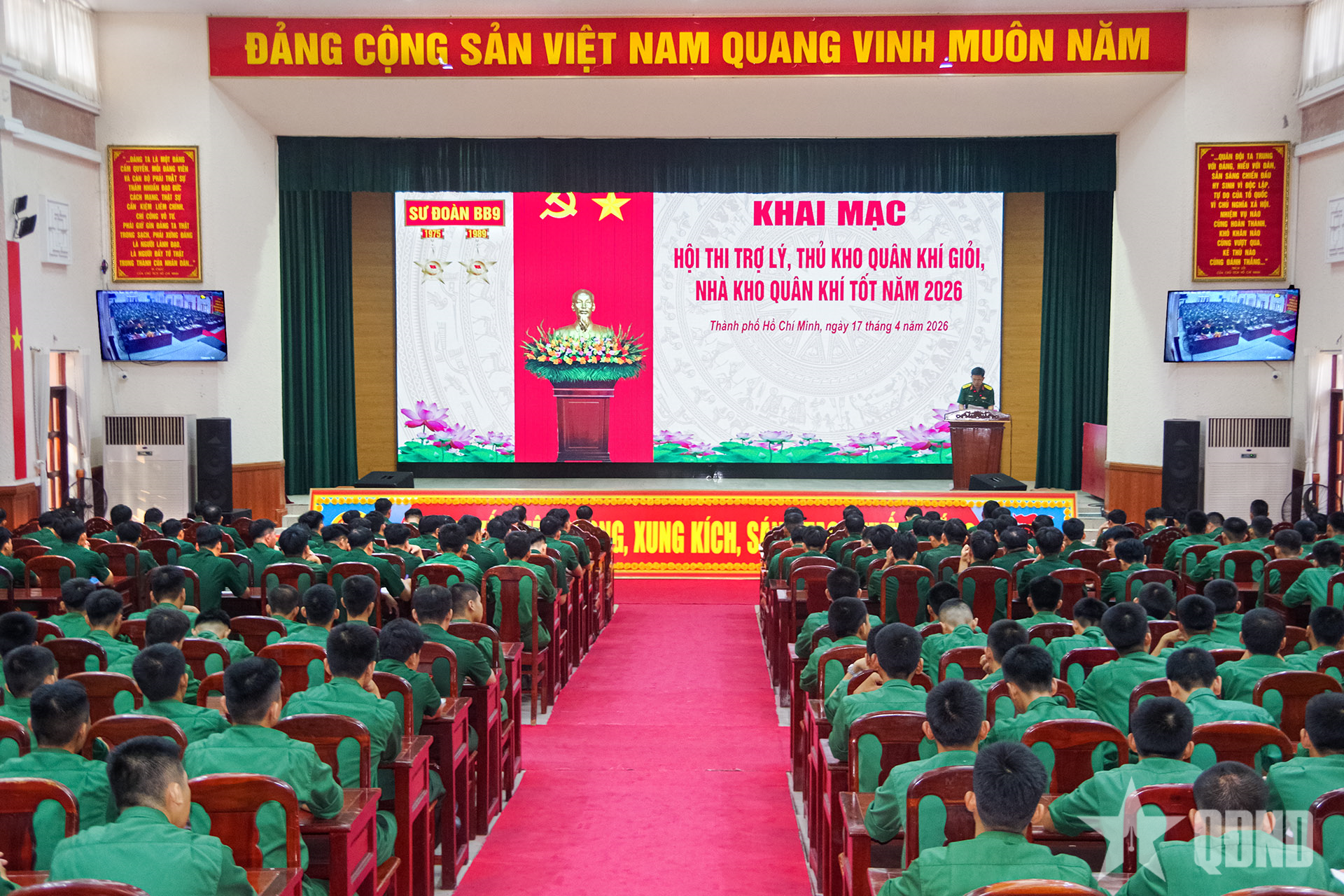 Sư đoàn 9 tổ chức Hội thi trợ lý, thủ kho quân khí giỏi, nhà kho quân khí tốt